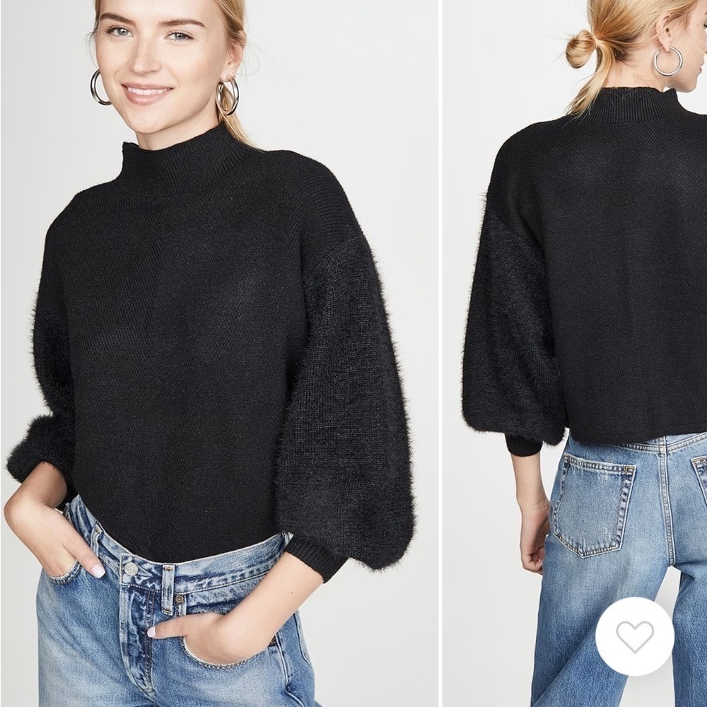 Line & Dot Black Claire Sweater Size M